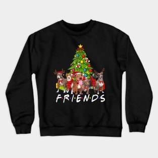 Christmas Tree Pitbulls Crewneck Sweatshirt